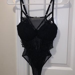 Charlotte Russe lacy mesh bodysuit